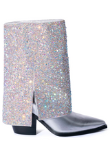 Azalea Wang Annabelle Silver Western Boots