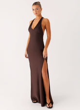 Angie Maxi Dress - Chocolate