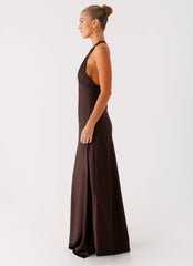 Angie Maxi Dress - Chocolate
