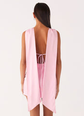 Cerina High Neck Mini Dress - Pink