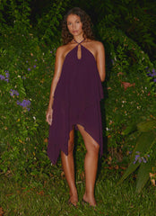 Dalenti Midi Dress - Plum