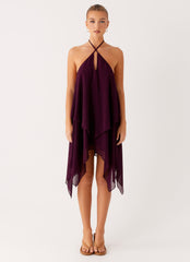 Dalenti Midi Dress - Plum