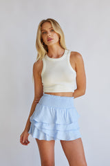 Daytona High-Rise Tiered Ruffle Skort