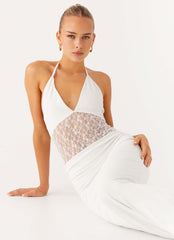 Enchant Lace Maxi Dress - Ivory