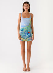 Garden Story Mini Dress - Spring Garden