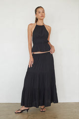 Hope Ruched Open Back Top