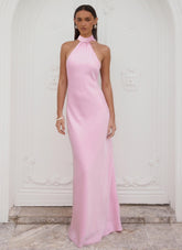 Keena Scarf Maxi Dress - Pink