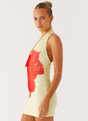 Know You Better Mini Dress - Scarlet Floral