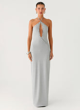 Off The Bass Maxi Dress - Grey