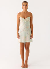 Reflection Mini Dress - Mystic Paisley