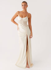 Rising Sun Maxi Dress - Off White