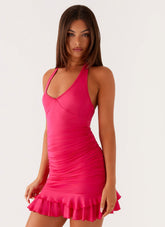 Sadia Mini Dress - Fuchsia