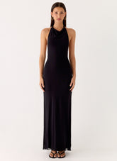 Starlight Nights Maxi Dress - Black
