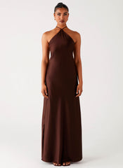 Tulama Maxi Dress - Chocolate