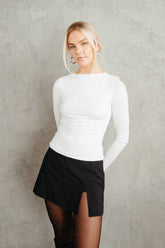 Ashley Ruched Long Sleeve Top