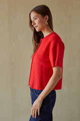 Gabriette Ribbed Knit Cardigan