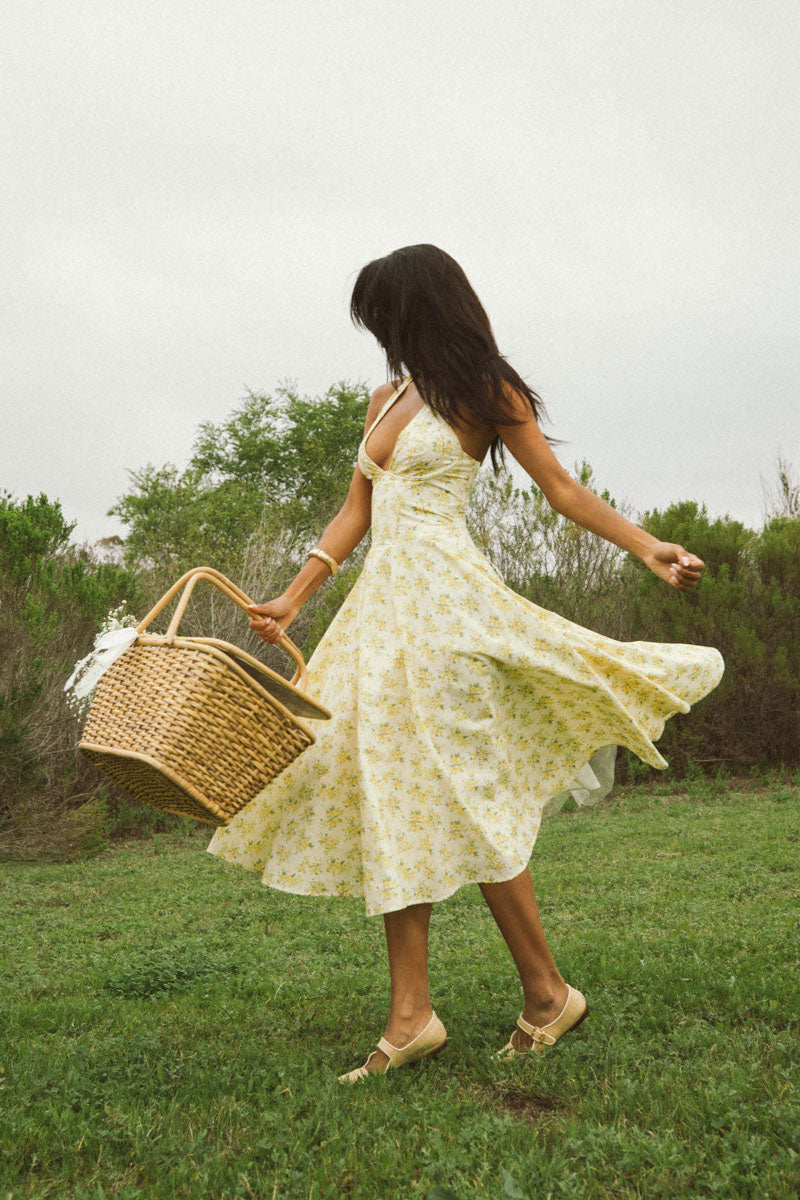 Alice Floral Halter Midi Dress