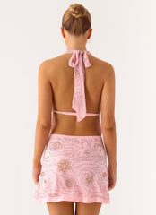 Busy Woman Mini Dress - Dusty Pink