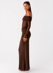 Emery Maxi Dress - Chocolate
