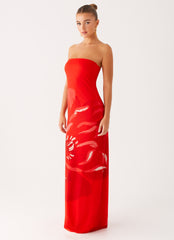Fabian Maxi Dress - Red