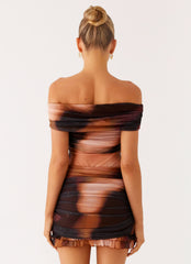 Frances Mini Dress - Black Gradient