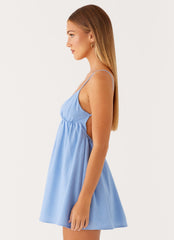 Greer Mini Dress - Blue