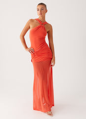 Kavala Maxi Dress - Coral