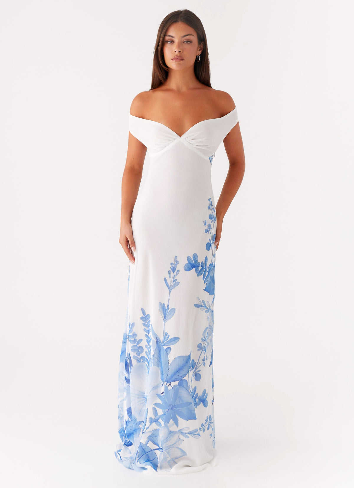 Krissa Maxi Dress - Blue Floral