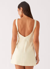 Lulita Mini Dress - Buttercream Yellow