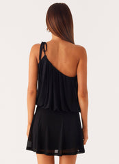 Makes Sense Mini Dress - Black