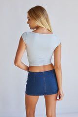 Tallulah Denim Micro Mini Skort