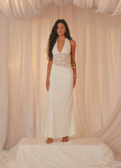 Miri Halter Maxi Dress - Ivory