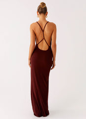 Nomad Muse Maxi Dress - Chocolate