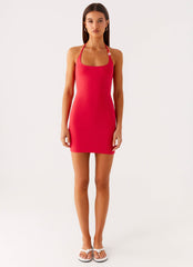 Palm Beach Mini Dress - Pink