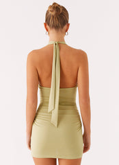 Panama Mini Dress - Lime