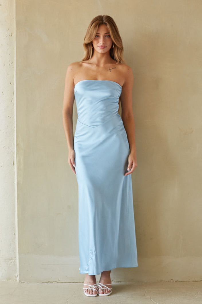 Romina Satin Maxi Dress