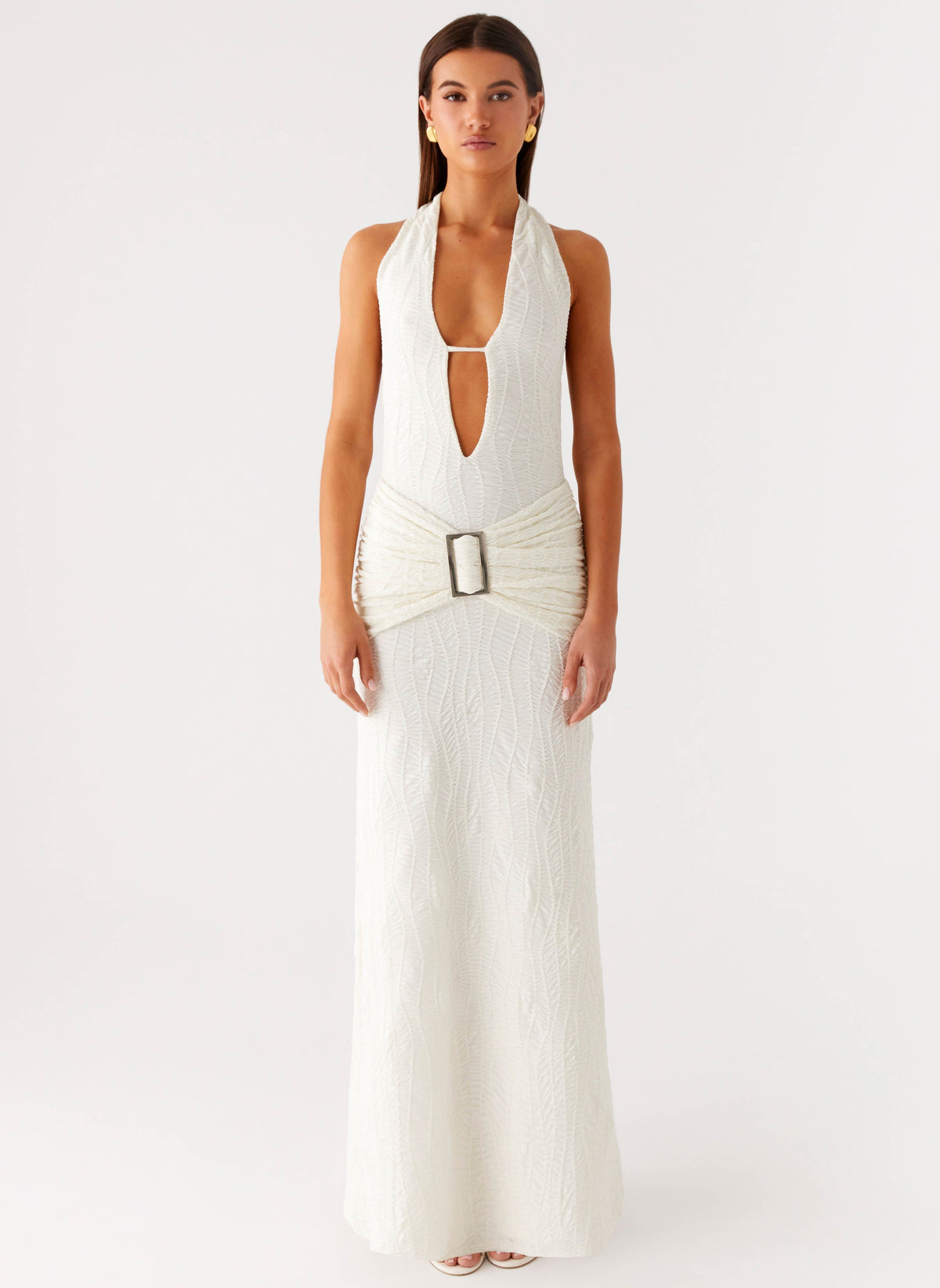 Smoke Ivy Maxi Dress - White