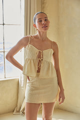 Talia Textured Mini Skirt