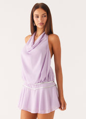 Time Will Tell Sequin Mini Dress - Lavender