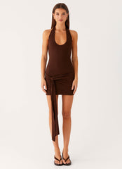 Vedetta Mini Dress - Chocolate
