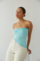 Callie Asymmetrical Twist Front Tube Top