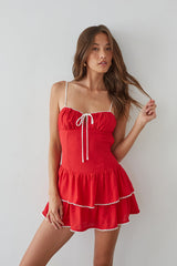 Fiorella Open Back Mini Dress