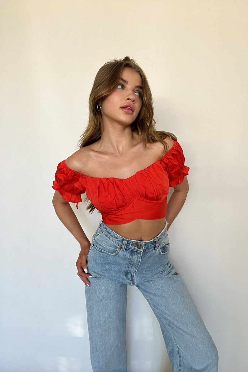 Mara Puff Crop Top