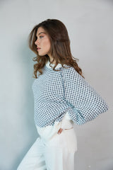 Ramona Ditsy Argyle Sweater